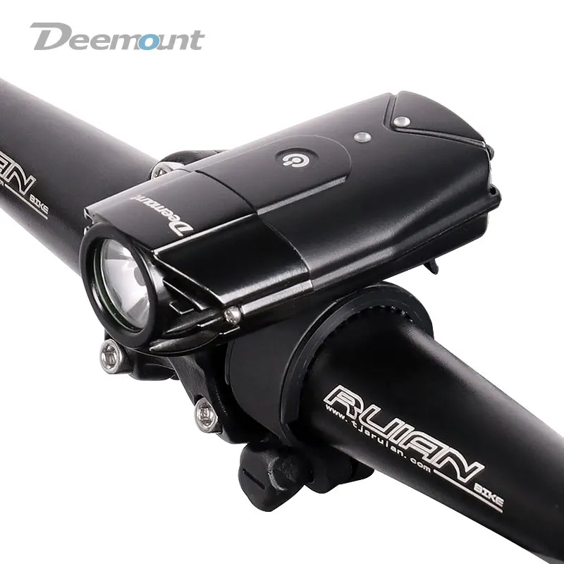 

Deemount Dual Use Bicycle Headlight Helmet Spotlight Cycling LED Front Lighting USB Charge Touch Switch Water Tight Lantern