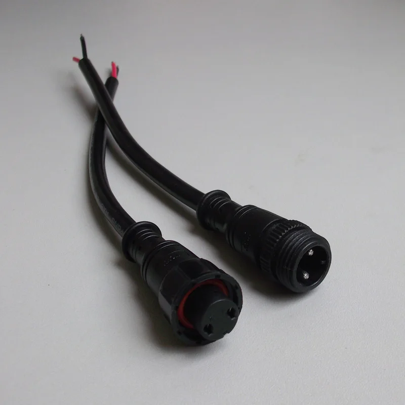 cable pin power 2 dc 10A To Plug Male Power 2Pin Cable IP67 DC Female