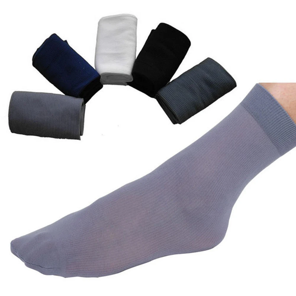 10 Pairs Summer Bamboo Fiber Ultra-thin Elastic Silky Short Silk Stockings Men Solid Casual Work Middle Socks Wholesale 5 Colors split type hydraulic jack 5t10t20t30t50t100t split type ultra thin short type elongated cylinder