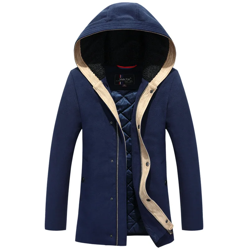 Hot sale Fashion winter Coats Men s White Duck Down Jacket With Hood Thick Warm Coat