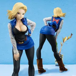 3 вида стилей Dragon Ball Z Android № 18 лазурь сексуальная девушка ПВХ аниме фигурку около 17 см Коллекция игрушек модель рождественский подарок # E