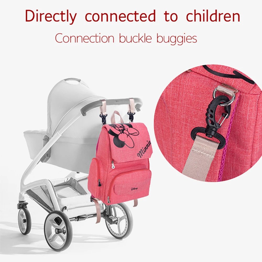  Disney Mickey Minnie Large Capacity Mummy Maternity Nappy bag Baby Travel Backpack Designer Nursing