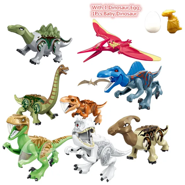 8Pcs/Sets Jurassic Dinosaur world Jurassic world 2 Figures