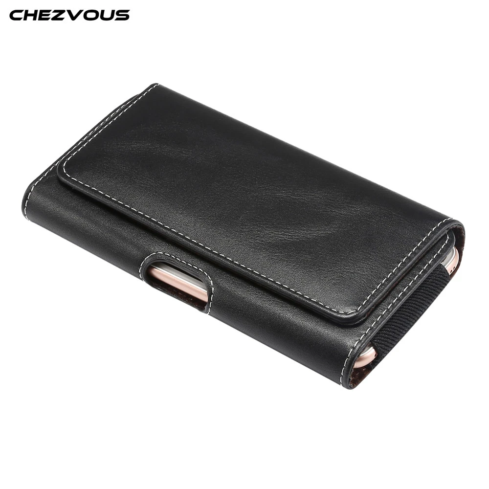 CHEZVOUS 4.7/5.2/5.5/6.0/6.3/6.4 inch Belt Clip Holster Leather Pouch Case for iPhone X XS MAX XR 8 7 6 plus 6s Cover Phone Bag iphone 8 clear case