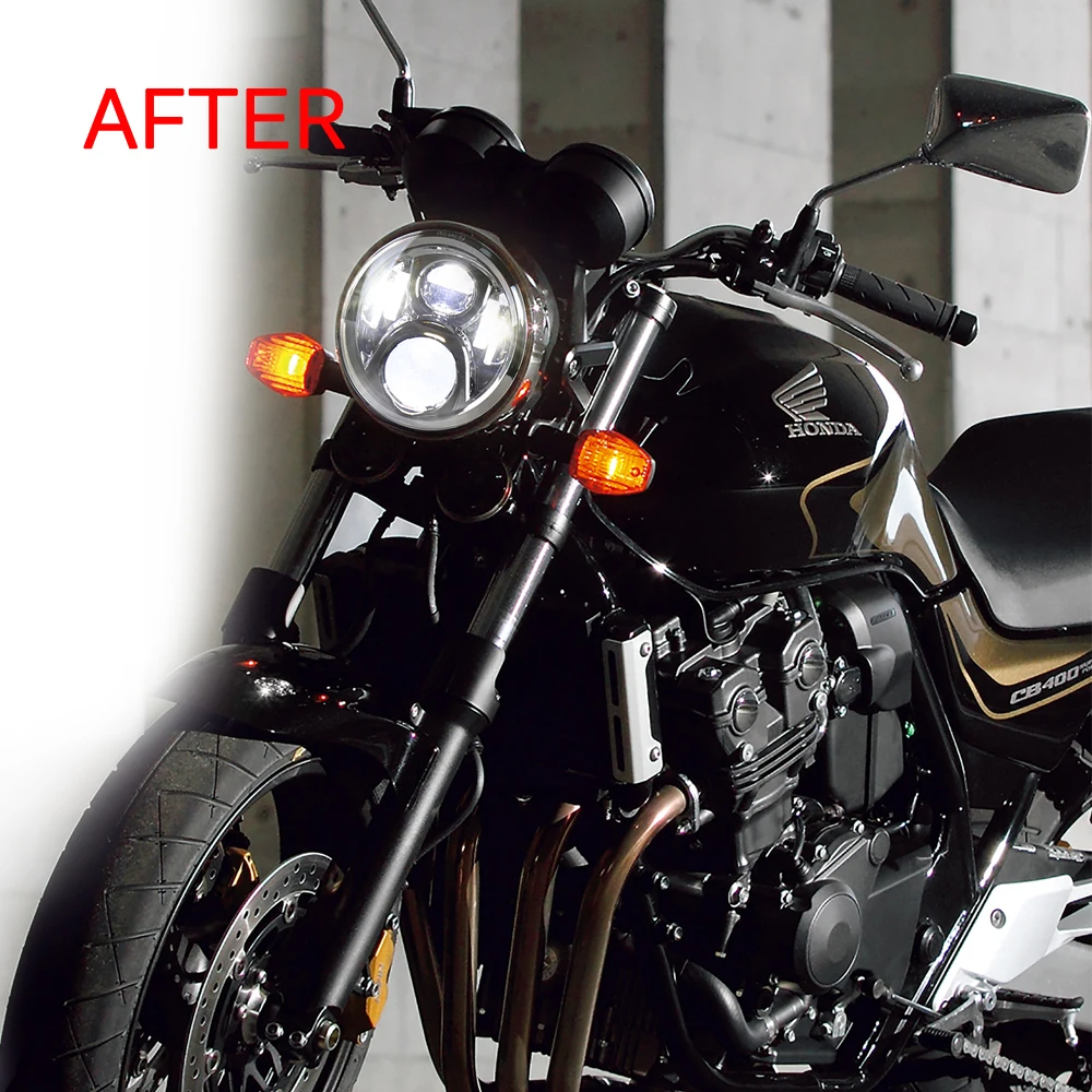 Светодиодный светильник для Honda CB400 CB750 CB1300 Hornet 250 600 900 VTEC VTR250 изменение специальных 7 дюймовые мотоциклетные фары H4 50 Вт
