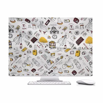 

NEW!! HANDMADE 100% computer Dust cover + for imac 27 inch busy city + free shipping customized personally