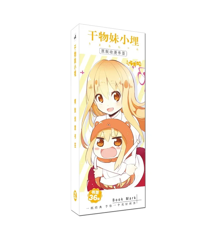 36 шт./компл. аниме Himouto! Umaru-chan Doma бумага Bookmarks держатель книги открытка подарок канцелярские принадлежности - Цвет: A