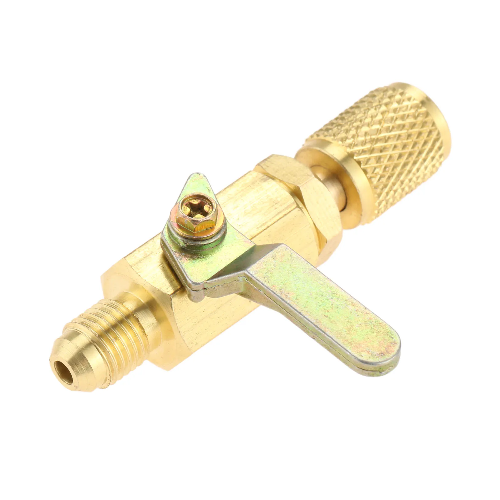 1 шт. прямые шаровые краны 1/4 &quotSAE Поворотный адаптер R410a R134a зарядные шланги