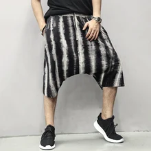 Мужские спортивные хлопковые шорты для бега, фитнеса, бодибилдинга, спортивные штаны, мужские тренировочные брендовые укороченные штаны до колен