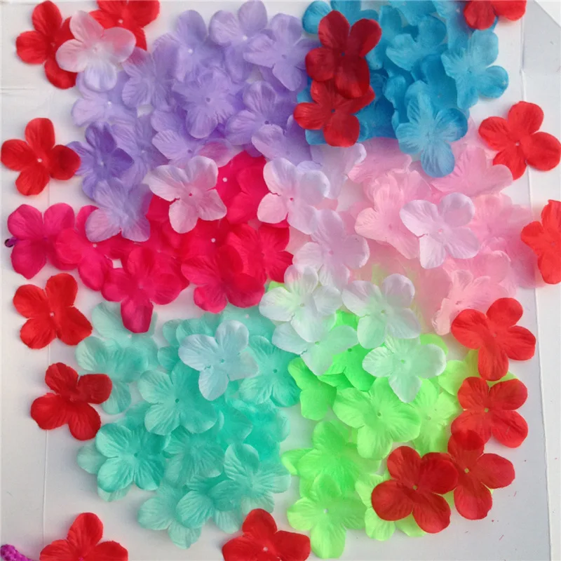 100 шт./лот искусственные розы лепестки имитация цветов вишни цветы для дома