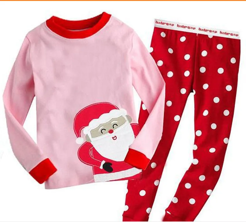 Comprar Navidad Año nuevo bebé niños niñas Reno casa ropa de dormir conjunto chico pijamas ropa de dormir 2 8Y pijama niñas 10