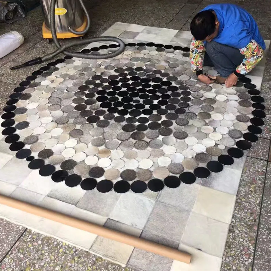 cow fur carpet