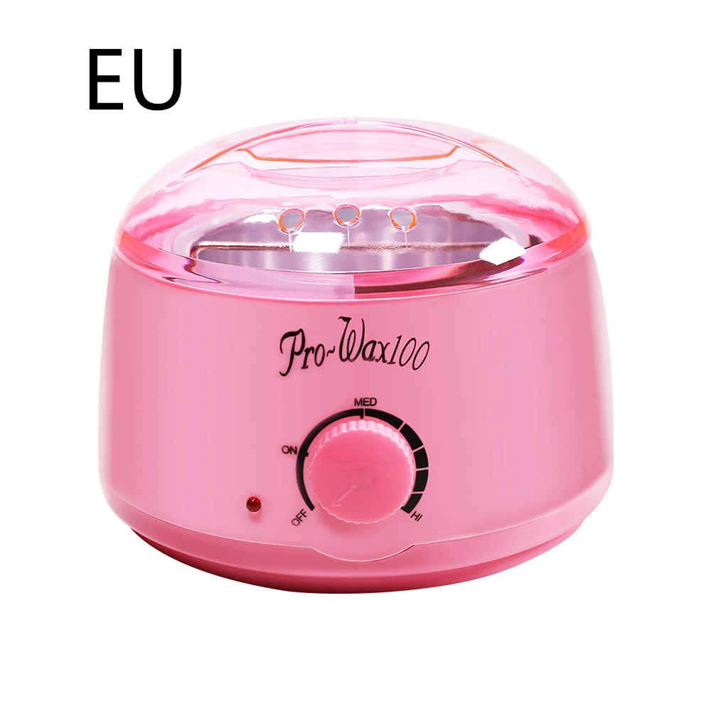 Blue ZOO Hair Removal Tools Mini Wax Dissolving Machine Hair Removal Depilatory Wax Warmer Pot Rechargeable Paraffin Wax Machine - Цвет: Pink W10924 EU