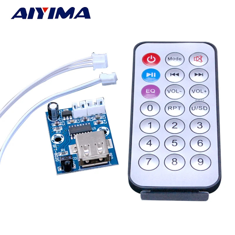 AIYIMA Mini 12V WAV Lossless MP3 Decoder Board WAV+MP3 Dual Decode Board Super APE Flac Audio Player USB Sound Card audio-player : image AIYIMA Mini 12V WAV Lossless MP3 Decoder Board WAV+MP3 Dual Decode Board Super APE Flac Audio Player USB Sound Card audio-player