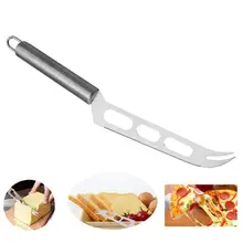 Новинка, нож для сыра из нержавеющей стали, нож для сыра с вилкой и зубчатым наконечником, 3 отверстия, нож для пиццы, торта, нож для сыра, кухонный инструмент