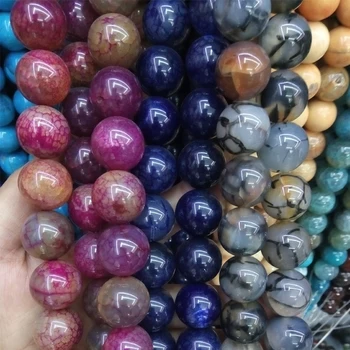 

Round Natural Stone India Beads 20mm Peacock Agates for Mexico Switzerland Paris France Russia New Zealand Australia DIY Gift
