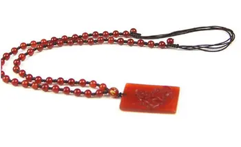 

Koraba Fine Jewelry Pure Natural Red Agate Necklace Pendant Run Away Horse Excellence Polishing Free Shipping