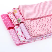 Хлопчатобумажная лента ткани лента Ткань 8 шт./лот наборы розового цвета рулон стеганая ткань для пэчворка для шитья игрушек Тильда ремесла 6 см x 100 см