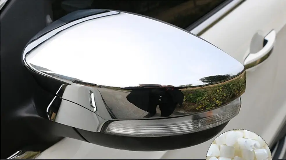 

For Ford EcoSport 2013 2014 2015 2016 ABS Chrome Rearview Mirror Cover Trim back mirror Decoration 2pcs Car Covers