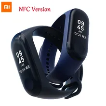 Xiaomi mi band 3 NFC Версия смарт-браслет mi band 3 OLED дисплей mi band 3 фитнес-трекер Водонепроницаемый