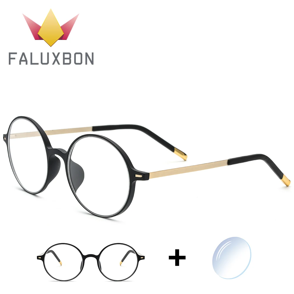 

Alloy Retro Prescription Glasses Women TR90 Vintage Round Optical Spectacles Female Anti Blue Light Myopia Eyewear Fashion Band
