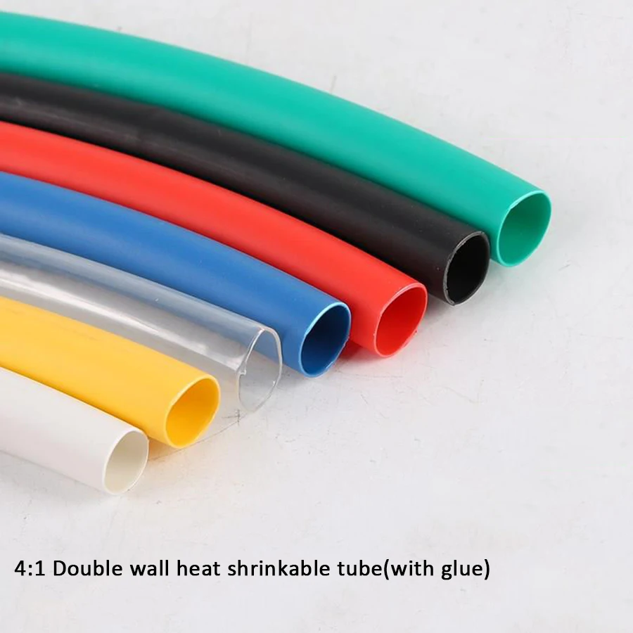 1Meter 4-40mm 4:1 Heat Shrink Tube With Glue Tubing Adhesive Lined Dual Wall Heatshrink Shrinkable Wrap Wire Cable Sleeve | Обустройство