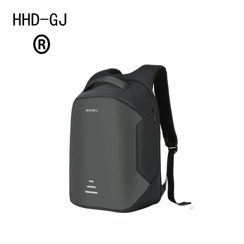 HHD-GJ, 15,6, рюкзак для ноутбука, рюкзак с защитой от кражи, с Usb зарядкой, Мужская школьная сумка для ноутбука, Оксфорд, водонепроницаемый рюкзак для путешествий