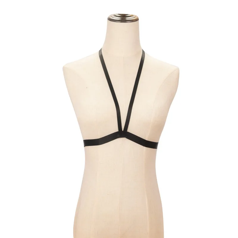 Women Bra Sexy Bandage Bra Women Fashion Ladies Halter Elastic Cage Erotic Hollow Strappy Bralette Bustier Underwear Camis Crop Tops