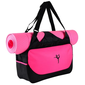 

Multifunctional Waterproof Yoga Bag Gym Mat Nylon Backpack Shoulder Messenger Carriers Yoga Pilates Mat Bag without Yoga Mat