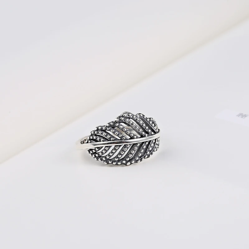 925 Sterling Silver Sparkling LEAVES SILVER RING WITH Leaf design for