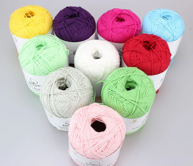 Купить Лидер продаж пряжа для вязания крючком хлопок 100% нитки для ...