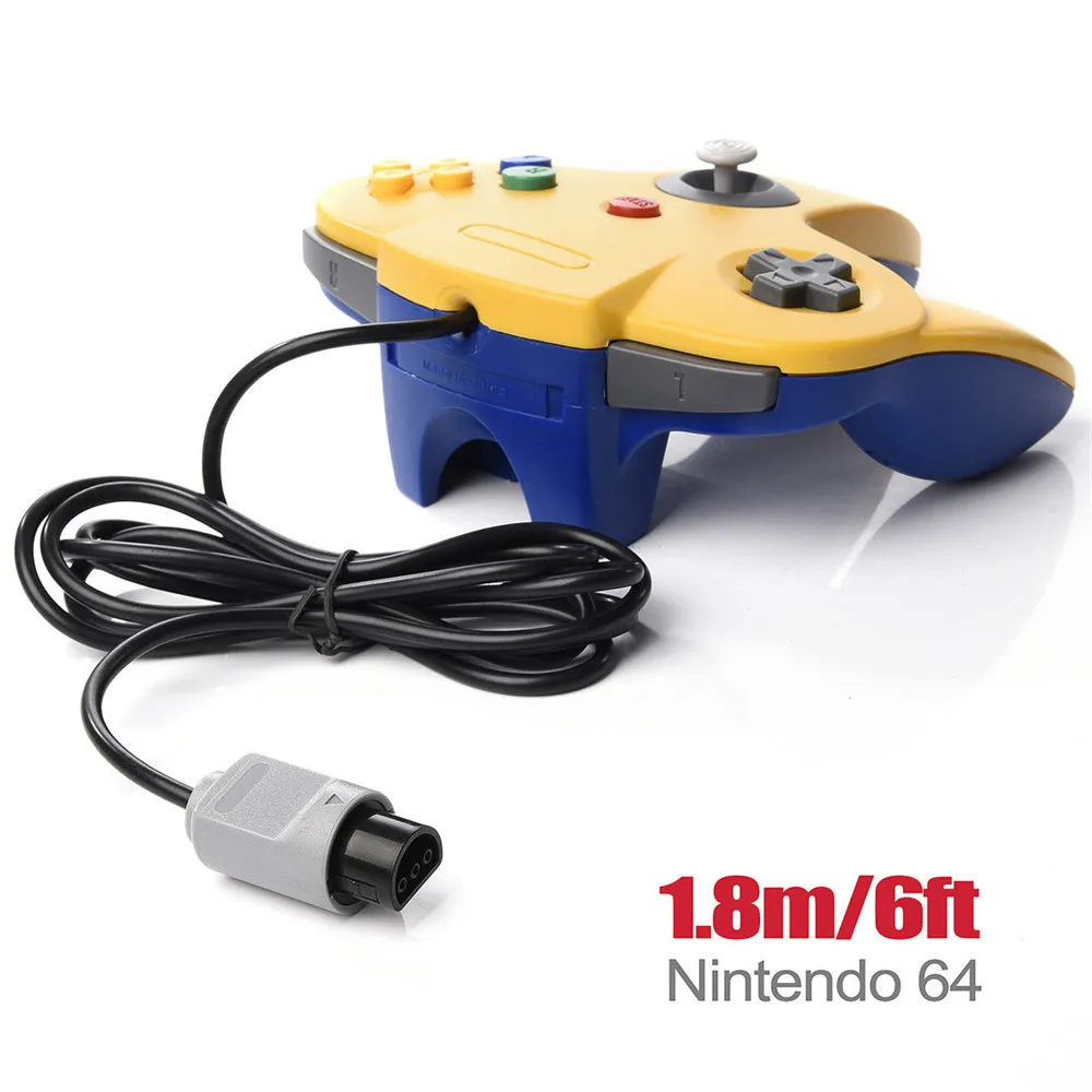 Retro N64 Game Controller Long Wired Gamepad for Classic 64 System joypad joystick  (6)