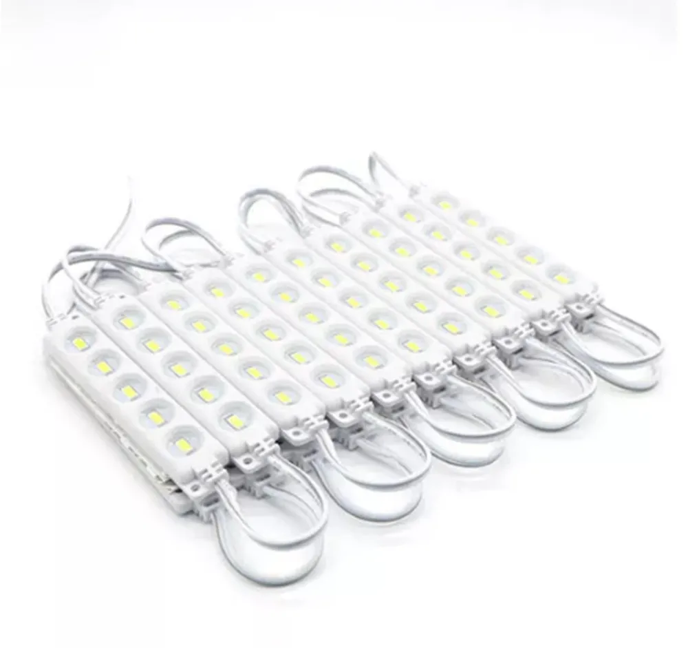 

20PCS SMD5630 Pure White 100 LED Module Strip Light Waterproof Signage Store Front Rigid Lamp DC12V