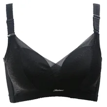 

2018 New Women Underwear Solid 3/4 Cup Wire Free Seamless Lingerie Pushup Bra Bralette Pink Red Green Black White Purple HGB0037