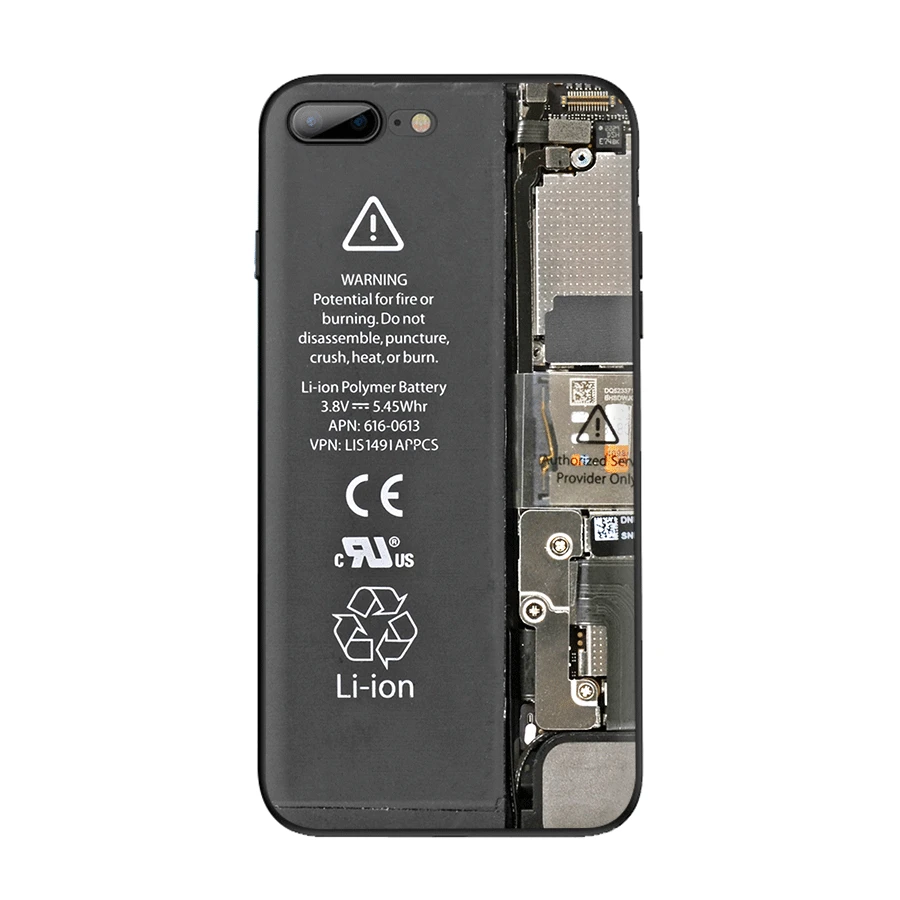 Чехол для мобильного телефона Desxz Battery Drums iPhone 11 Pro X XS Max XR 6 6s 7 8 5 5S SE|Чехлы-накладки| |
