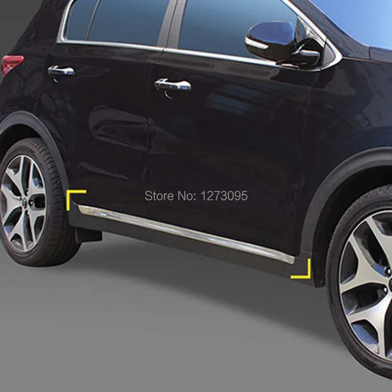 Для KIA Sportage QL 2017 2018 нержавеющая Боковая дверь корпус молдинг отделка полоса
