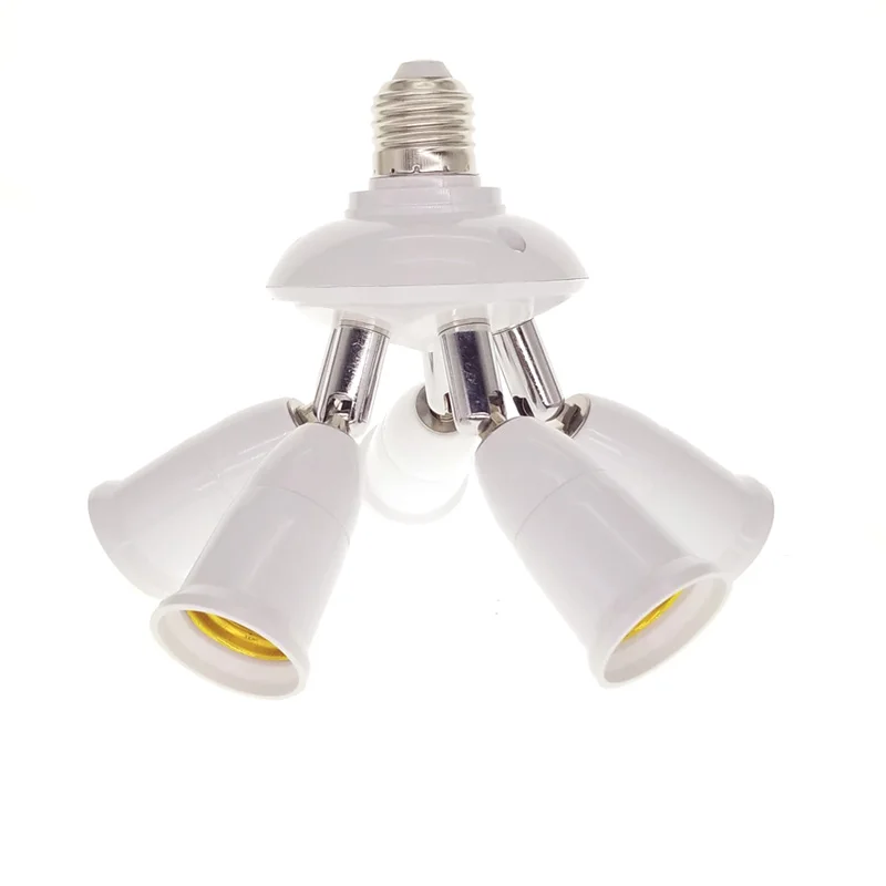 Регулируемая 5 в 1/4 в 1/3 в 1 E27 световая база с лампами лампы адаптер держатель гнезда сплиттер 1 до 5 держатель лампы конвертер
