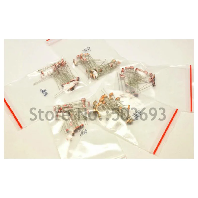 

5valuesX10pcs=50pcs Photoresistor Kit 5506 5516 5528 5537 5539 Photosensitive Resistor Pack Light Dependent Resistors