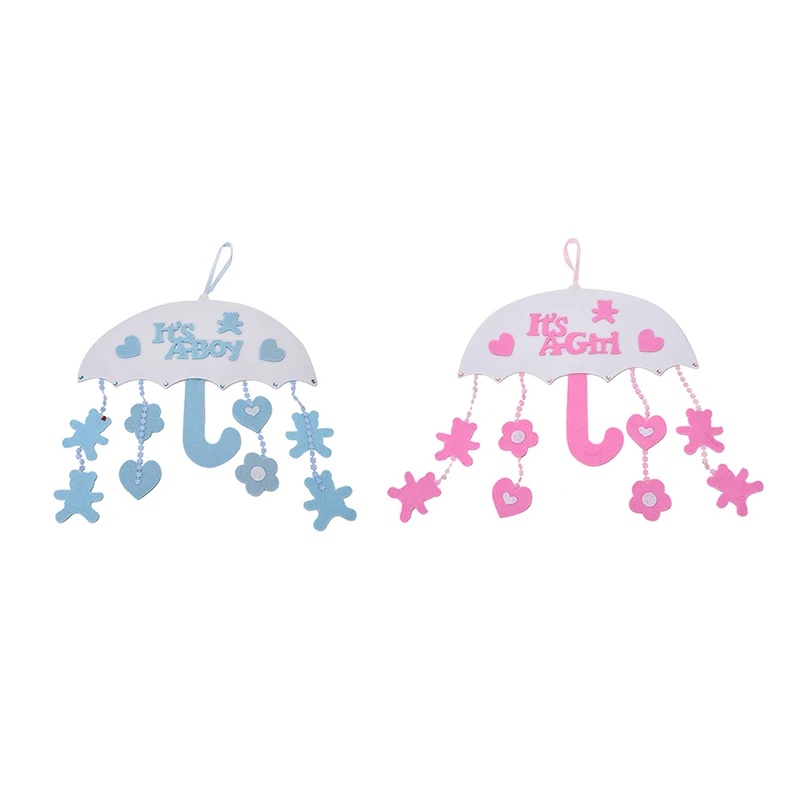 1Pc Cute Christmas Tree Ornament Felt Umbrella Hanging Xmas Baubles Party Decor Accessories For Boy Girl Baby Shower Decoration