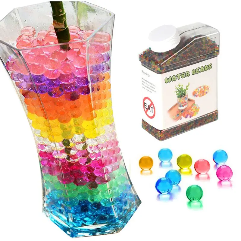 50000pcs Hydrogel Balls Growing Water balls,Beads Crystal Gel Pearls,Aqua Jelly Beads Growing