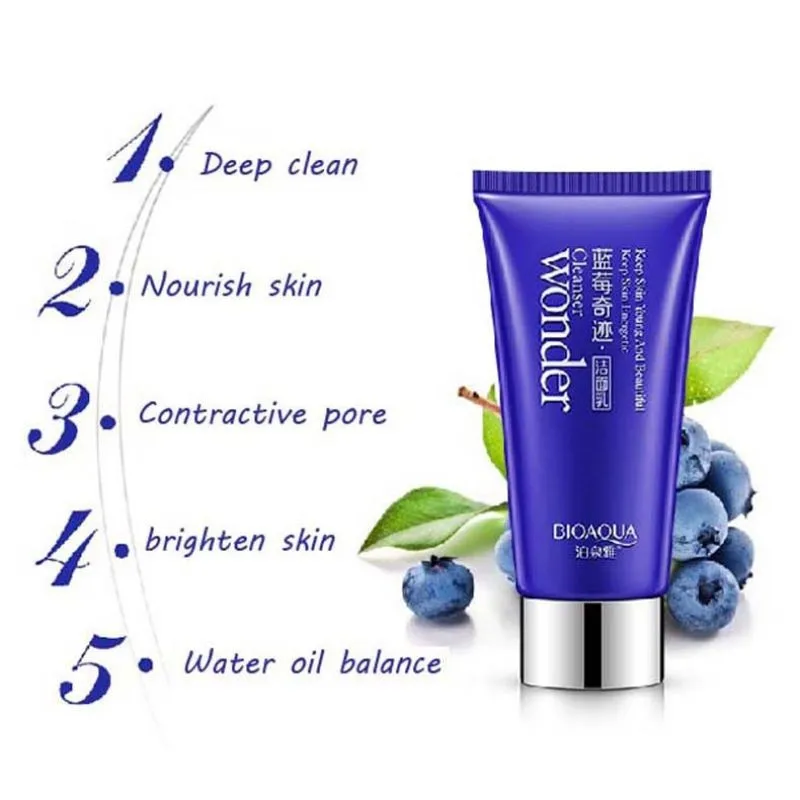 1 шт. Blueberry Miracle очищающее средство Отбеливающее увлажняющее средство для увлажнения пор Cean средство для мытья лица