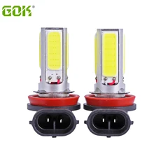 2X высокое Мощность лампа H11 светодиодный удара H8 h7 h4 Белый УДАРА СВЕТОДИОДНЫЙ туман светодиодная фара для автомобиля SMD день вождения авто туман лампа h11 20 w Светодиодный фар автомобиля