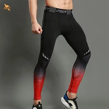 Базовый слой мужские беговые Штаны Для Йоги Спортивные Компрессионные колготки Велоспорт фитнес тренажерный зал Футбол тренировочные штаны быстросохнущие леггинсы