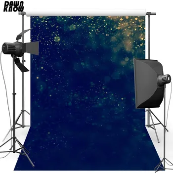 

DAWNKNOW Blue Shimmer Vinyl Photography Background For Baby New Fabric Polyester Backdrops For Wedding Photo Studio lv279