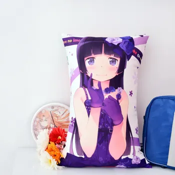 

Japanese Anime Oreimo Kirino Kuroneko Hugging Body Back Pillow Cute Cushion 2WAY Plush Fabric For Decoration
