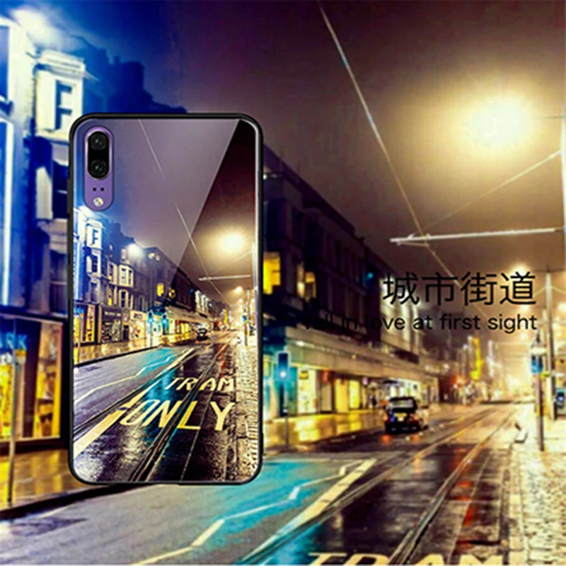Закаленное Стекло чехол для Huawei p20 pro защитные чехлы CLT AL01 coque крышка fundas| |