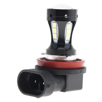 

2X Car LED H8 H9 H11 3030 18LED 18W Bulb Car Fog Light Lamp White 6000K