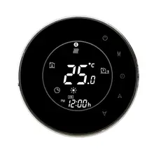 3A 95~240V Water Heating Energy Saving Thermostat with Touchscreen LCD Display Weekly Programmable Room Temperature Controller