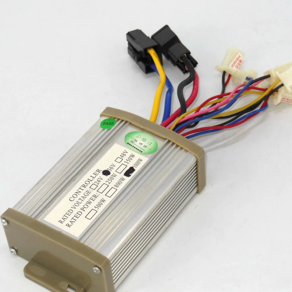 36V 1000W для е-байка щеточный контроллер Эво Электрический контроллер для мотороллера
