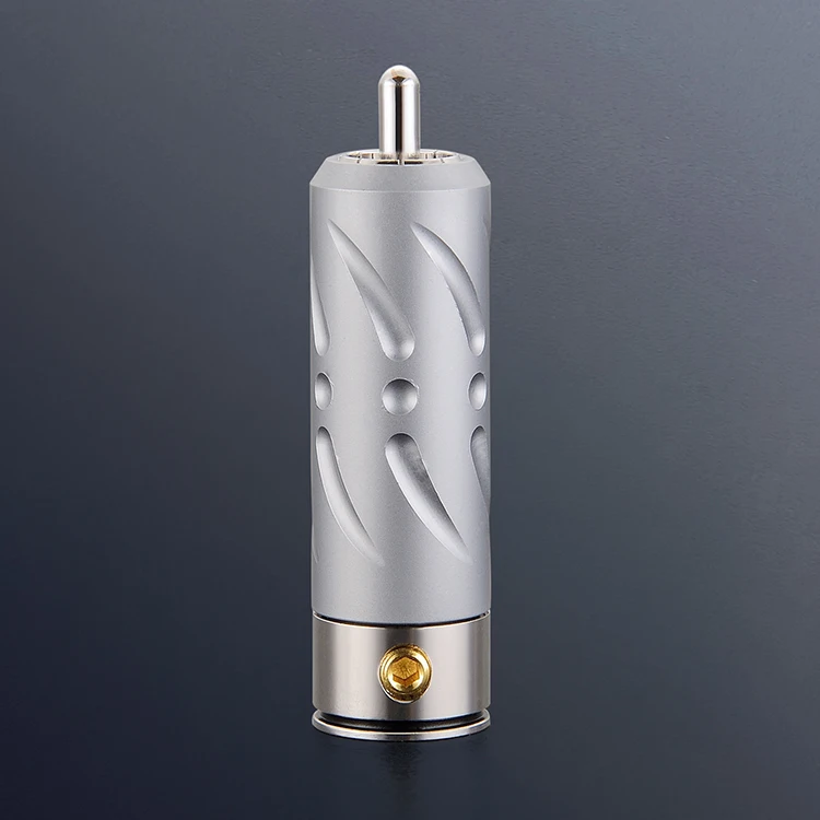Высококачественный штекер RCA из красной меди с родиевым покрытием 4 шт.|rhodium plug|rca